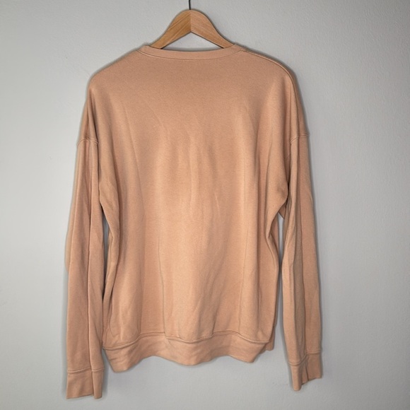 Bella Canvas NRTHWST Oversized Crewneck Sweatshirt in Tan Size Large - Picture 3 of 4